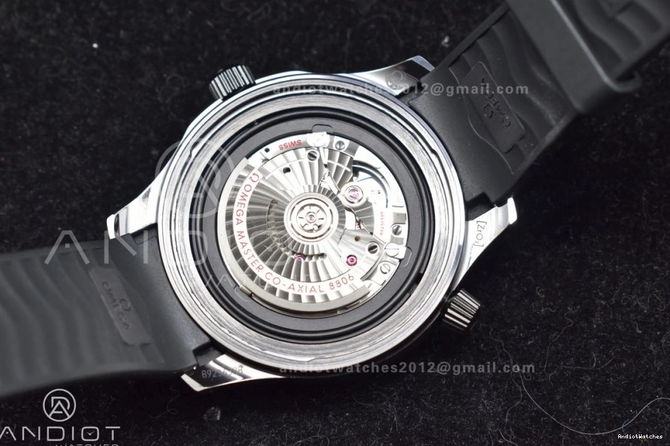 1066 43.5mm on Black Dial Black Best 1:1 Ceramic VSF Edition Strap Black Rubber Durable Seamaster A 300m 0430